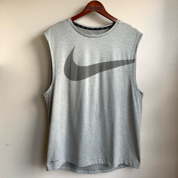 Nike Other - Nike dri fit sleeveless shirt heather gray NWOT